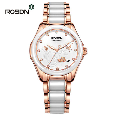 

ROSDN Brand Luxury Women automatic mechanical Watch self-wind sapphire watch ladies fashion Wedding female waterproof Watch