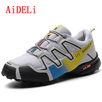 

AiDELi Outdoor sport shoes waterproof hiking shoes non-slip hiking shoes men fashion sneakers