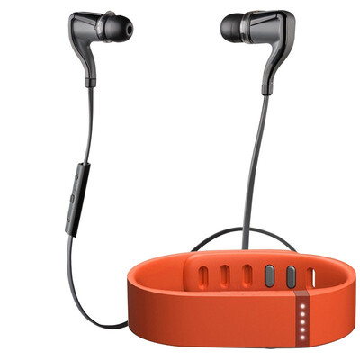 

Plantronics (Plantronics) BackBeat GO 2 черный стерео Bluetooth гарнитура + FitBit FLEX оранжевый браслет моды умные костюмы Broadwood