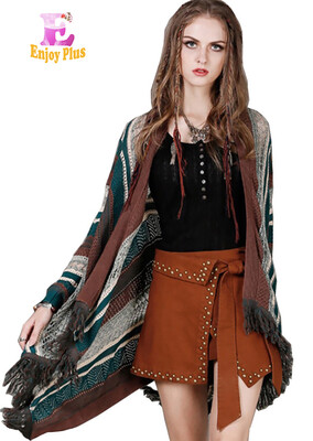 

M Высокое качество грудь 84-96 см винтажная шерсть новая зимняя шерсть осень 2017 длинный свитер кардиган женщины полосатый принт