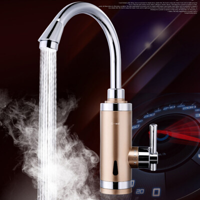 

GWAI 3 Second Instant Water Heater One Handle With LCD Temperature Display Instant Hot Water Faucet Down Inlet Pipe DRS-X30F2