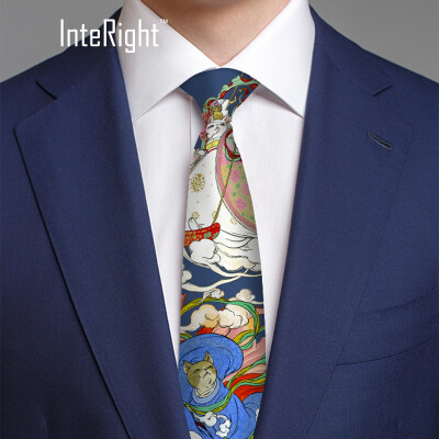 

INTERIGHT Demon Cats Joint Limited Edition Men&39s Silk Tie Print