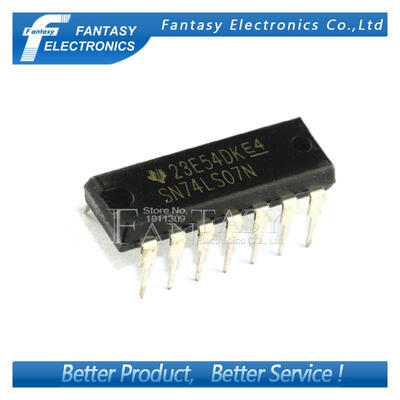 

10PCS SN74LS07N DIP14 SN74LS07 DIP 74LS07N 74LS07 new and original IC free shipping