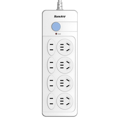 

Huntkey Huntkey large white 803 8-bit 18 m total control switch anti-overload protection socket row plug insert plug