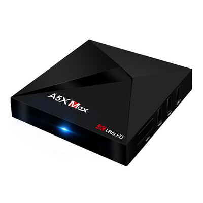 

A5X MAX Android 7.1.1 RK3328 4K HDR TV Box Kodi 4G / 16G WIFI Bluetooth LAN VP9 USB3.0 US Plug