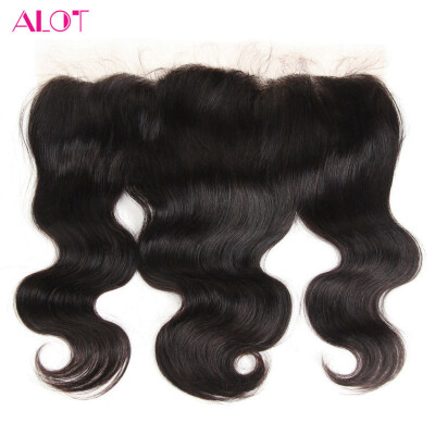 

Alot Virgin Malaysian Body Wave Frontal Lace Closure 134 Virgin 100 Human Hair Free Part Frontal Lace Closure