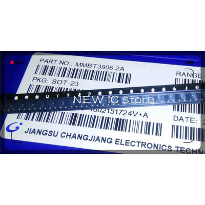 

Free Shipping 1000pcs/lot MMBT3906 2A 0.2A/40V PNP SOT23 SMD Triode Transistor