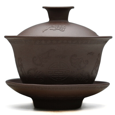 

Jin Xiang Yu Yixing Zisha Cup Wufu Ramen door bowl of raw mud Purple Kung Fu tea handmade pot Sancai bowl