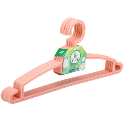 

Jingdong supermarket] Bai off hi pink plastic coat rack 10 loaded 5770002