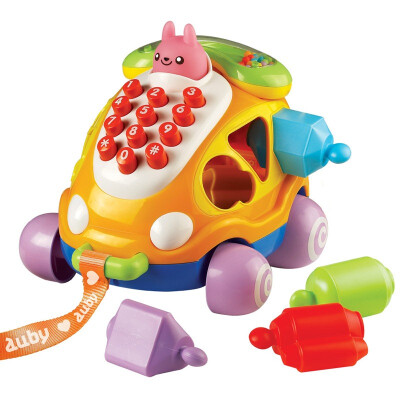 

Oubi AUBY puzzle toys car phone baby children dragging crawling blocks to fight early education enlightenment 463404DS