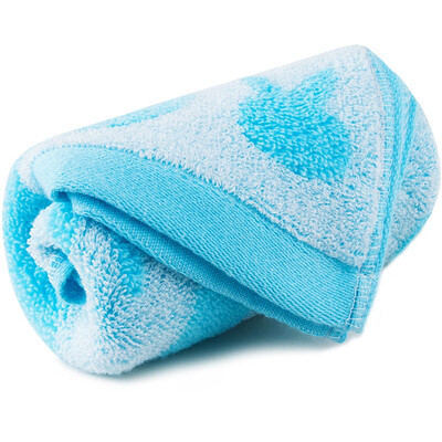 

Sanli super soft cotton jacquard strong absorbent water towel face towel blue