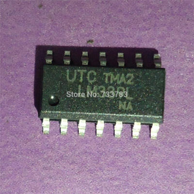 

10pcslot UTC LM339L LM339 QUAD COMPARATOR 5000 uV OFFSET-MAX 1400 ns RESPONSE TIME PDSO14