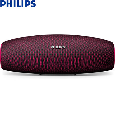 

Philips PHILIPS BT7900P Music Queen Waterproof Bluetooth Fabric Speaker High power Outdoor Portable Mini Stereo Subwoofer Hands-free Talk Red