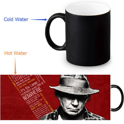 

Neil Young Morphing Mug Color Change Tea Cup Magic Milk Coffee Mug