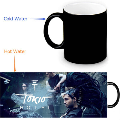 

Tokio Hotel 350ml12oz Heat Reveal Mug Color Change Coffee Cup Sensitive Morphing Mugs Magic Mug Milk Tea Cups