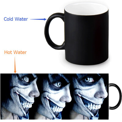 

Jeff The Killer Morphing Mug Color Change Tea Cup Волшебная молочная кружка для кофе