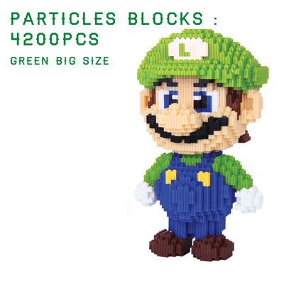 

4200 Pcs Big Size Cute Super Mario Bros DIY Creative Bricks Toy Child Educational Wange Building Block Brick Juguetes