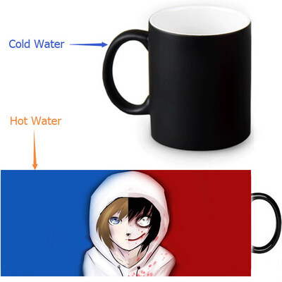 

Jeff The Killer Morphing Mug Color Change Tea Cup Волшебная молочная кружка для кофе