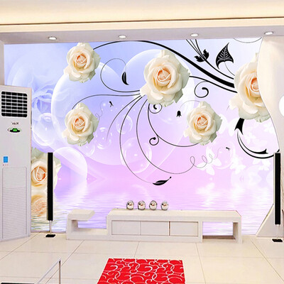

Custom 3D Photo Wallpaper 3D Rose Flower Vine Living Room Sofa Bedroom TV Background Large Wall Mural Wallpaper Modern Painting
