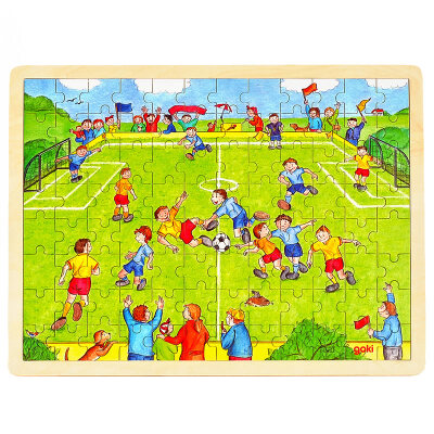 

goki Wooden Jigsaw Puzzle with Storage tray (24/48/96pcs and 46/55pcs of 4 layers ) for kids