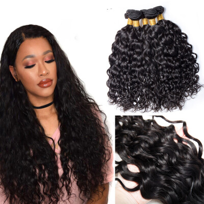 

Malaysian Water Wave Bundle Remy Hair 4 Bundle 10-28 Hair Extension 4 Pc Only Hair Weave Human Hair Bundles