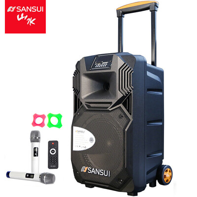 

Пейзаж (SANSUI) SS1-10 Квадратный танец Аудио Bluetooth-динамик Наружный портативный динамик Высокомощный беспроводной микрофонный динамик