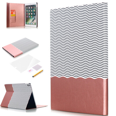 

For Apple iPad Pro 105 Smart Cover Case Luxury Grid Pattern Design PU Leather Protective With Card Slots Feature Stand Holder
