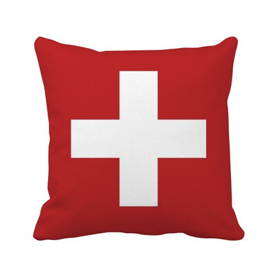 

Switzerland National Flag Europe Country Square Throw Pillow Insert Cushion Cover Home Sofa Decor Gift