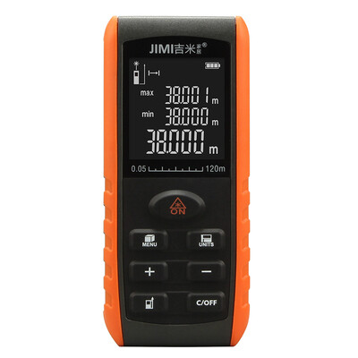

Jimmy Home JM-G252120 Laser Range Finder Handheld Laser Infrared Measuring Instrument Home Electronic Ruler Room Ruler 120 Meter Range