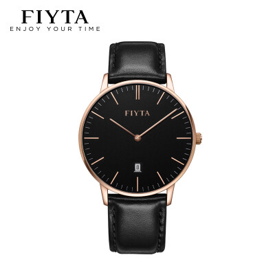 

FIYTA Watch One Series Fashion Простые кварцевые мужские часы Black Dial Black Dial Watch DG850000.PBB