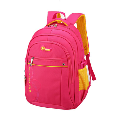 

Nato NAITUO school bag N830 primary school large-capacity school bag male 1-2-3-6 grade childrens school bag 6-12 years old child bag rose red trumpet