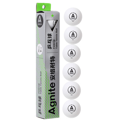 

Agnite F2391W table tennis of 1 star 40mm white 6 in 1 box