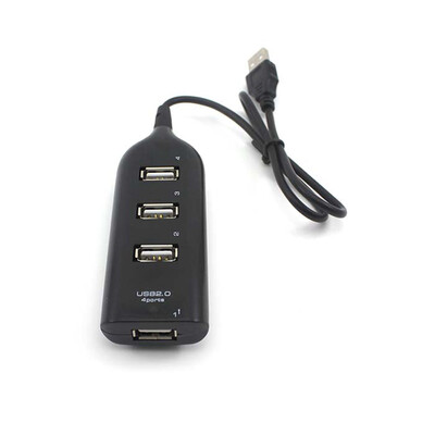 

High Speed Mini Slim 4 Port USB 20 USB Hub Converter Adapter for Laptop PC Tabs