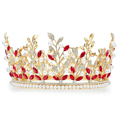

New Bridal Tiara Personalized Crown Princess Round Crown Hair Accessories For Wedding