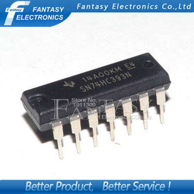 

50PCS SN74HC393N DIP14 SN74HC393 DIP 74HC393N 74HC393 new and original IC free shipping