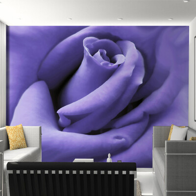 

Custom 3D Photo Wallpaper Modern Designs Purple Rose Flower Mural Living Room Bedroom Photography Background Wallpaper Murals 3D