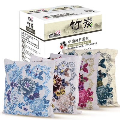 

Research&beauty car with car dual-use deodorant in addition to formaldehyde Korean linen bamboo charcoal package new car new house net taste carbon package 2000 g 500g 4 bags
