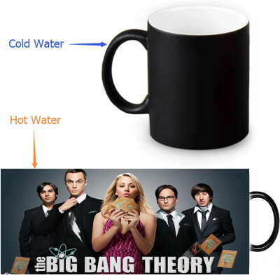 

The Big Bang Theory 350ml12oz Heat Reveal Mug Color Change Coffee Cup Sensitive Morphing Mugs Magic Mug Milk Tea Cups