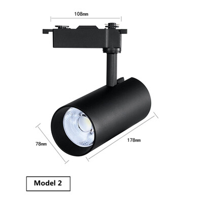 

30W LED Tracking Light clothing store backdrop Gallery High-power rails Spotlights Ceiling 30W 6000K white light