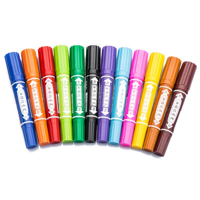 

Hero HERO color double-headed oily marker student 12 loaded 880-12