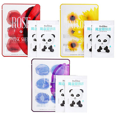 

Magic Box (NextBox) Eye Eye Eye Mask 2 шт. Подарочная корейская импортная маска для домашних животных 1 (розовый тюльпан из подсолнечника)