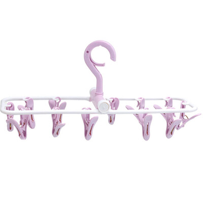 

Accor 12 clip folding hanger pants rack multi-clip hanger YA-XS015