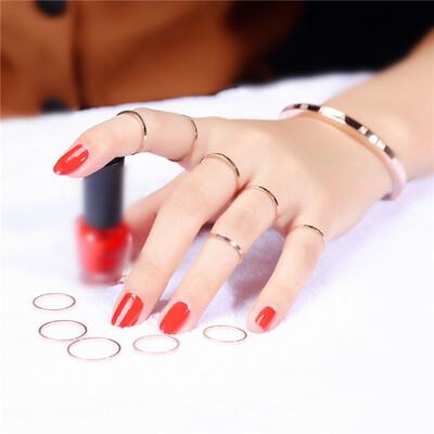 

Rose Gold Color Stainless Steel Simple Rings For Women High Quality Korea Trendy Jewelry Valentines Day Gift OR515