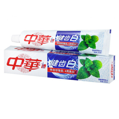 

China ZHONGHUA health teeth white&fresh mint toothpaste 200g