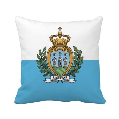 

San Marino National Flag Europe Country Square Throw Pillow Insert Cushion Cover Home Sofa Decor Gift