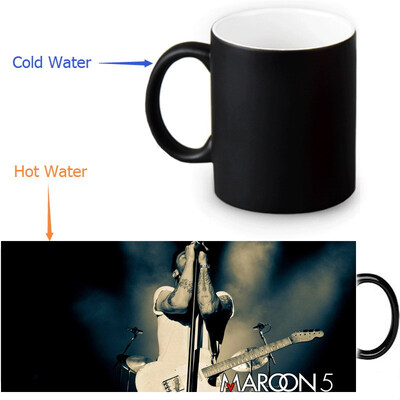 

Maroon 5 350ml12oz Heat Reveal Mug Color Change Coffee Cup Sensitive Morphing Mugs Magic Mug Milk Tea Cups