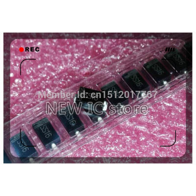 

Free shipping 100pcs sma smd do-214ac Schottky diode ss16