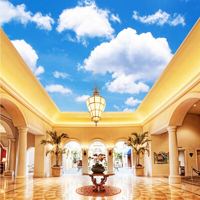 

Custom photo wallpaper 3D blue sky wallpaper mural ceiling living room backdrop custom wallpaper mural