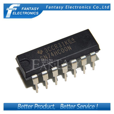 

10PCS SN74HC00N DIP14 SN74HC00 DIP 74HC00 new&original IC free shipping