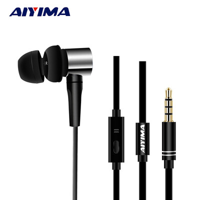 

AIYIMA Audio Headphones Headset Audifonos HIFI Stereo Sound Music Earphone With Microphone